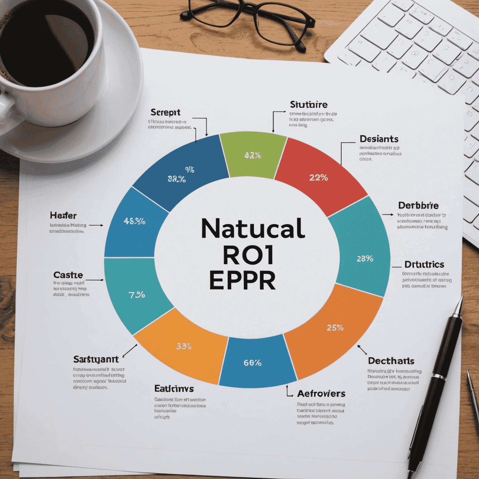 A graph showing various metrics for measuring the ROI of an ERP implementation, including cost savings, productivity gains, and improved decision making.