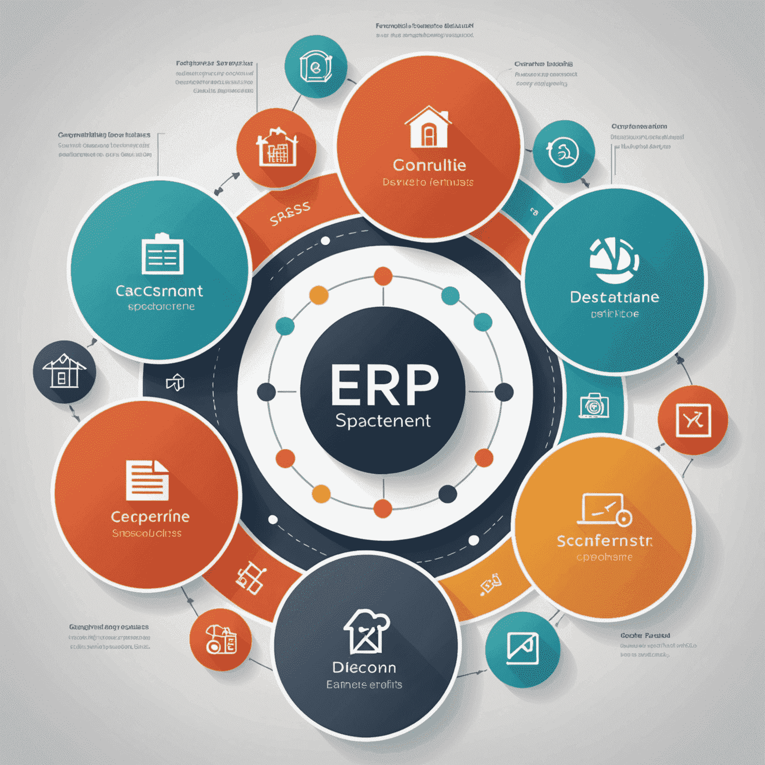 An image depicting the process of selecting the right ERP system for a business, with a focus on aligning the system with the company's unique needs and goals.